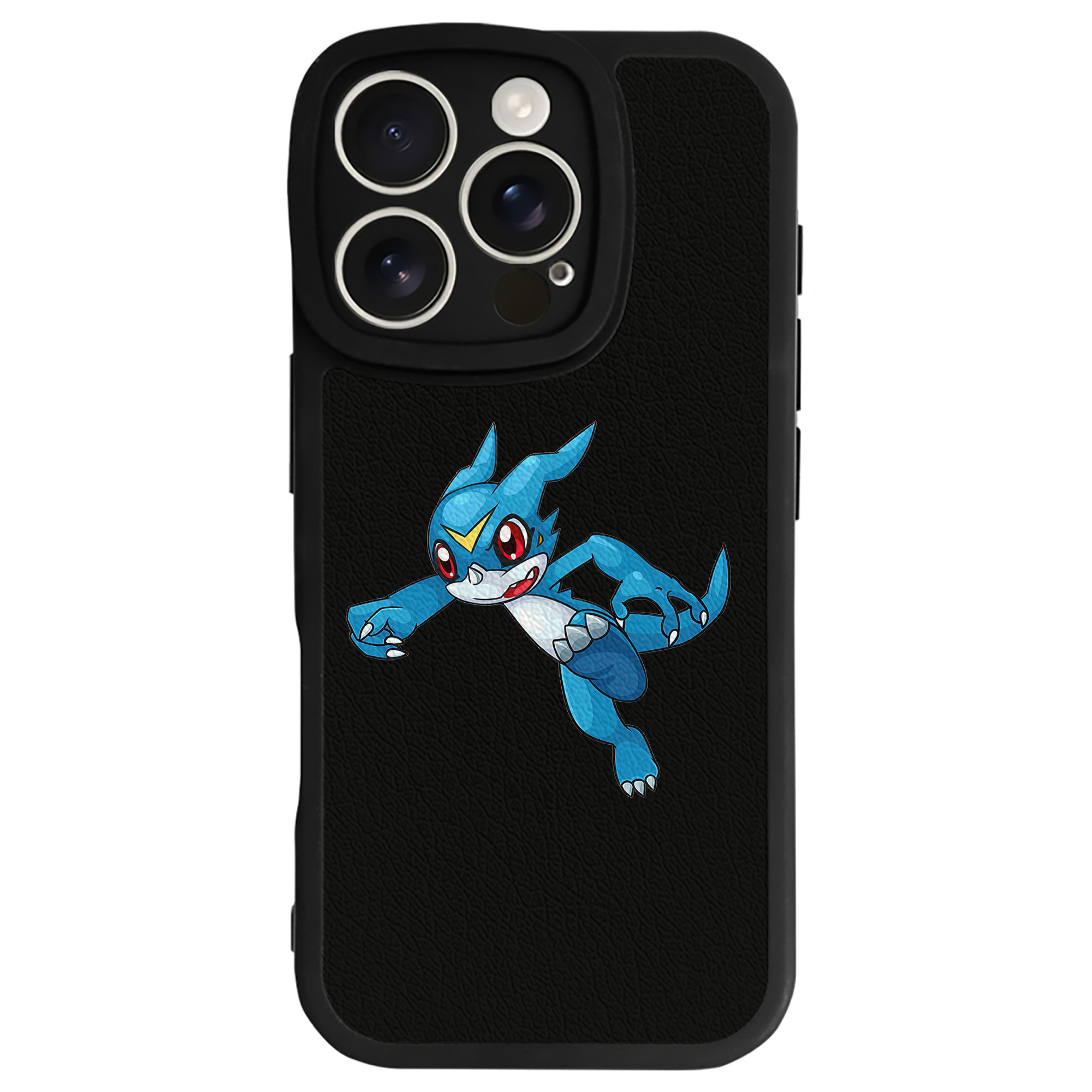 （画像用） Digimon デジタルモンスター/デジモン 【iPhone 16シリーズ対応】シリコンスマホケース（レザー調） 材質：シリコン